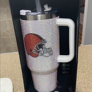 NFL Crystal-Embellished Tumbler with Red Helmet